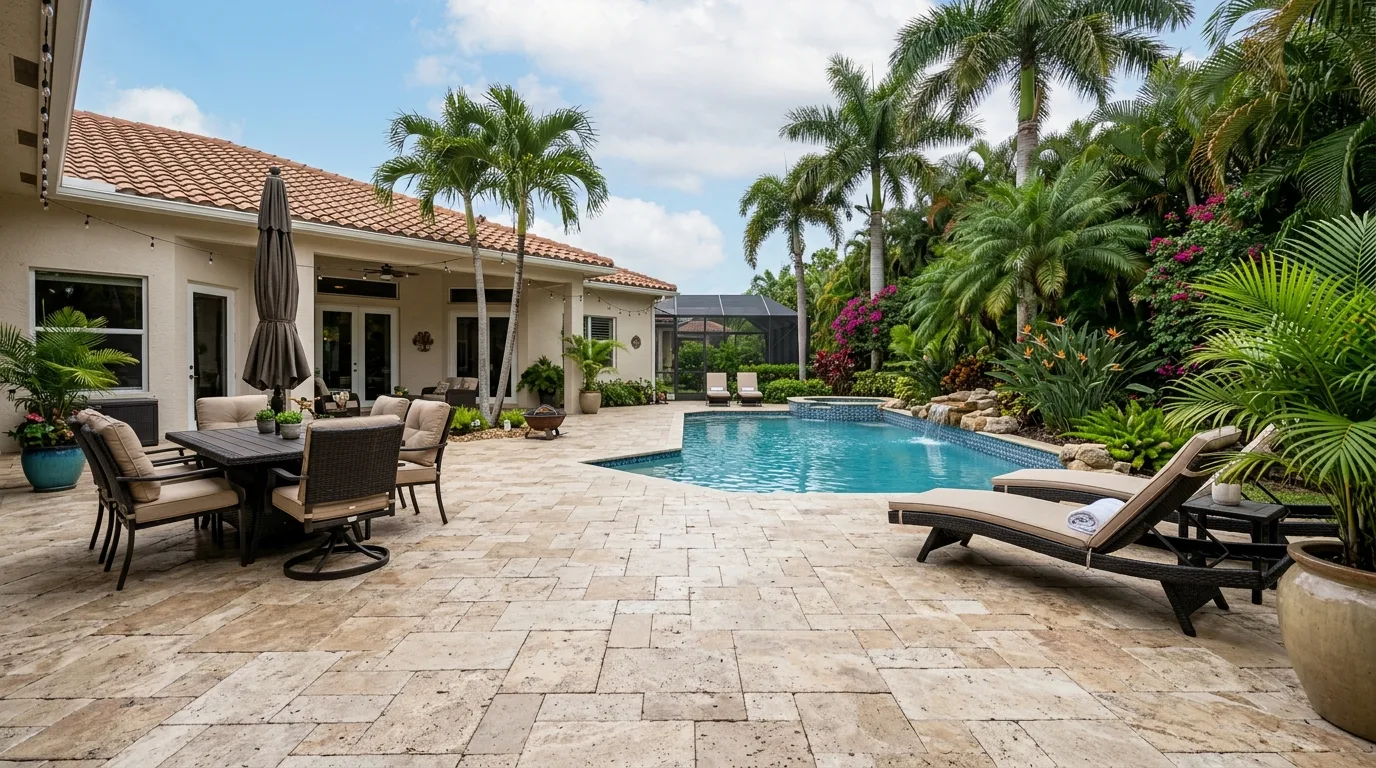 Stamped Concrete Patio Ideas for Florida Homes
